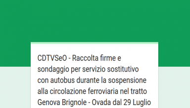 CDTVSeO – Raccolta firme e sondaggio per sospensione estiva treni