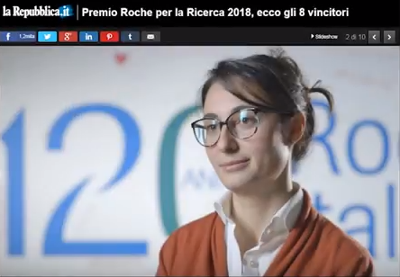 La Dott.ssa Silvia Pesce vince il premio Roche per la Ricerca