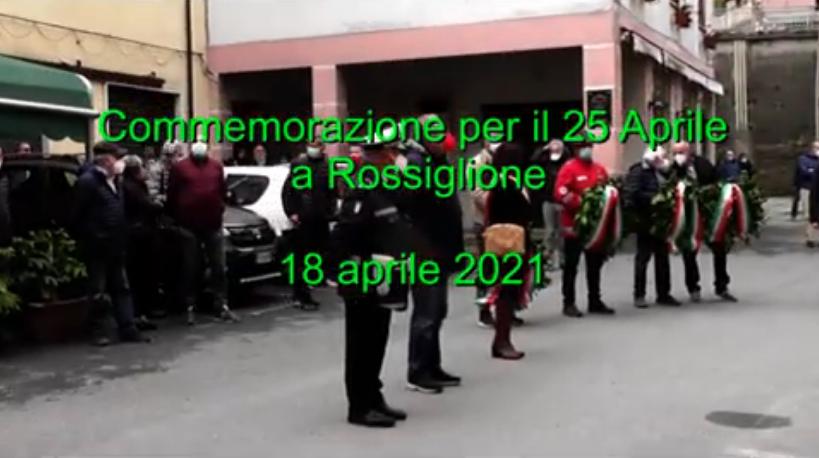 Commemorazione del 25 aprile a Rossiglione