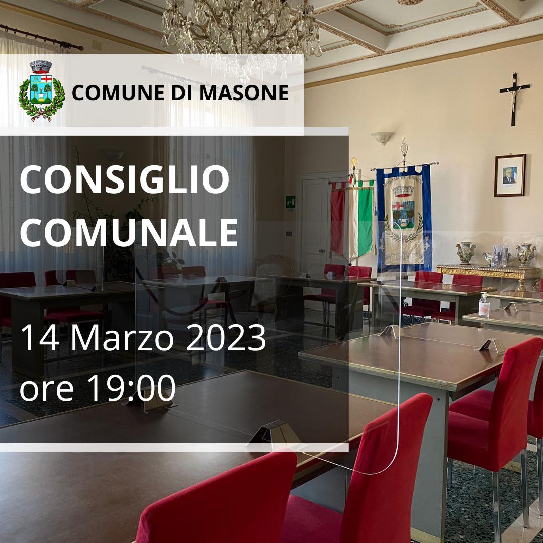 Consiglio Comunale di Masone del  14 marzo 2023